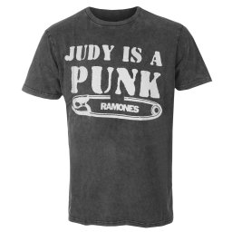 tričko pánské Ramones - Judy Stone Wash - CHAR - ROCK OFF - RASTNW77MC
