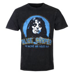 tričko pánské Alice Cooper - No More Mr Nice Guy Stone Wash -i BL - ROCK OFF - ACSTNW31MB