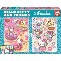 Educa Hello Kitty s přáteli: Donuty 2 × 500 dílků