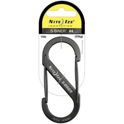 NiteIze karabina S-Biner 9cm ČERNÁ