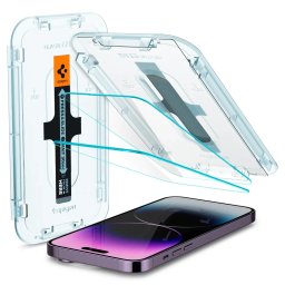 Spigen tR EZ Fit 2 Pack Transparency Sensor Open iPhone 14 Pro AGL05214