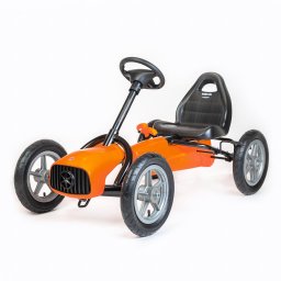 Dětská šlapací motokára Go-kart Baby Mix Buggy oranžová (Poškozený obal)