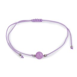 Náramek shamballa minerální korálek, barva 11 lepidolit syntetický