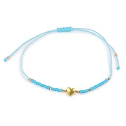 Náramek shamballa, barva 13 modrá azuro