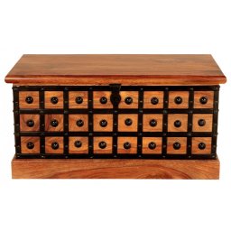 indickynabytek.cz - Truhlice 90x45x45 Jali z indického masivu palisandr / sheesham