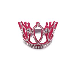 Gumička korunka na drdol, barva 8 pink
