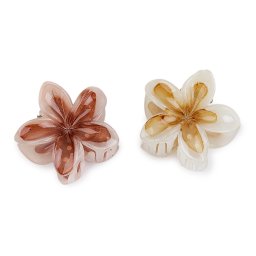 Skřipec do vlasů květ sada 2 ks, barva 1 mix