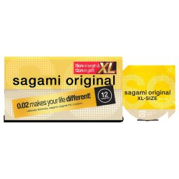 Sagami Original 0,02 XL - kondom - extra velk - 61mm - 12 ks
