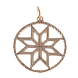 přívěšek (na obojek) ALATYR - Hvězda Roda - bronz - SBR387