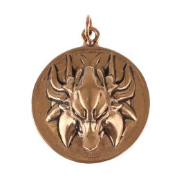 přívěšek (na obojek) SLOVANSKÝ VLK - bronz - SRB03