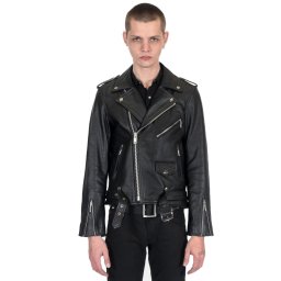 bunda (křivák) pánská STRAIGHT TO HELL - Commando - Black/Silver - Ball Pull/Red Lining - COM-BLK-NIC-MOD