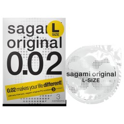 Sagami Original 0,02 L - kondom - ultra tenk - 58mm (3 ks)
