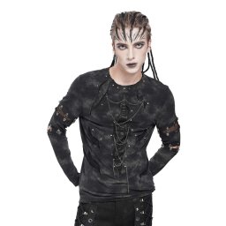 tričko pánské s dlouhým rukávem DEVIL FASHION - Punk - TT303