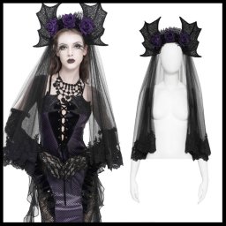 čelenka (závoj) DEVIL FASHION - EAS039