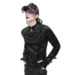 tričko pánské s dlouhým rukávem DEVIL FASHION - Punk - TT301