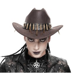 klobouk DEVIL FASHION - Punk - Brown - AS266