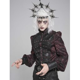košile pánská DEVIL FASHION - Dark red Gothic - SHT14602