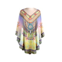Pončo na plavky, barva 14 fialová nejsvětlejší