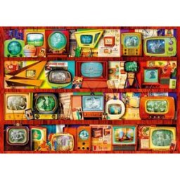 BLUEBIRD Puzzle Kulturní prvky - Zlatý věk televize 1000 dílků