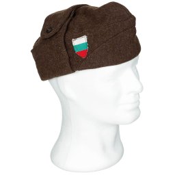 Čepice bulharská zimní vlněná HNĚDÁ vel. 56