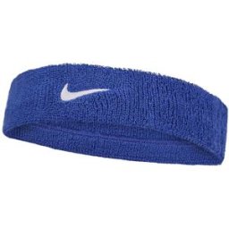 Nike Swoosh čelenka modrá/bílá