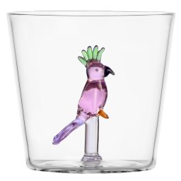 Ichendorf Milano designové sklenice na vodu Talking Trees Tumbler Pink Cockatoo