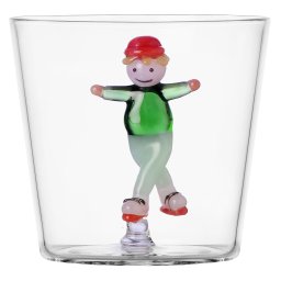 Ichendorf Milano designové sklenice na vodu Snow Games Tumbler Kid And Ice Skating
