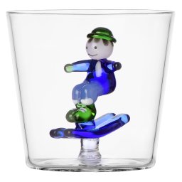 Ichendorf Milano designové sklenice na vodu Snow Games Tumbler Kid And Skiing
