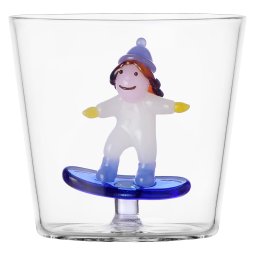 Ichendorf Milano designové sklenice na vodu Snow Games Tumbler Kid And Snowboarding