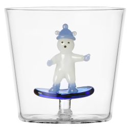 Ichendorf Milano designové sklenice na vodu Snow Games Tumbler Bear And Snowboarding