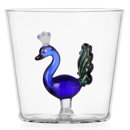 Ichendorf Milano designové sklenice na vodu Animal Farm Tumbler Blue Peacock
