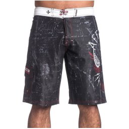 plavky pánské (kraťasy) AFFLICTION - Wild Wing - BK - 101BS130