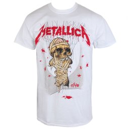 tričko pánské Metallica - One Landmine - White - RTMTLTSWONE