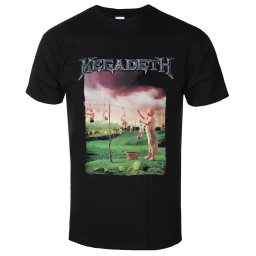 tričko pánské Megadeth - Youthanasia Tracklist - ROCK OFF - MEGATS31MB