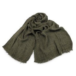 Šátek / šála bavlněná unisex 70x195 cm, barva 1 zelená