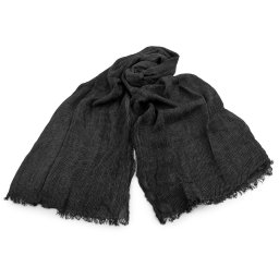 Šátek / šála bavlněná unisex 70x195 cm, barva 5 šedá