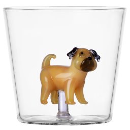 Ichendorf Milano designové sklenice na vodu Dogs Tumbler Pug