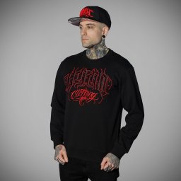 mikina pánská HYRAW - RED CREWNECK - 252SW02