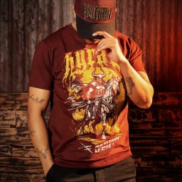 tričko pánské HYRAW - HELL RIDER - RED - 262TS06