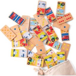 New Classic Toys Dřevěné domino - dopravní prostředky