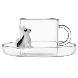 Ichendorf Milano designové šálky na čaj Dogs Tea Cup With Saucer Bull Terrier
