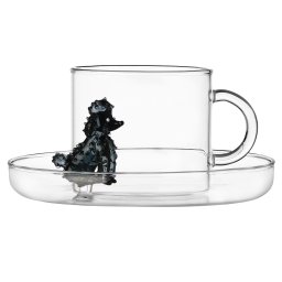 Ichendorf Milano designové šálky na čaj Dogs Tea Cup With Saucer Poodle