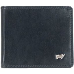 Braun Büffel Golf Rfid Dollarclip with 8 card slots, black