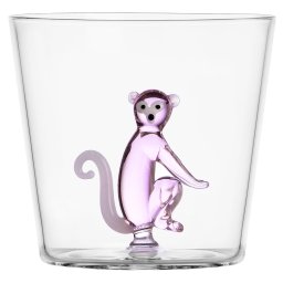 Ichendorf Milano designové sklenice na vodu Savannah Tumbler Pink Monkey