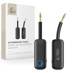 Tech-Protect Ultraboost AU02 Bluetooth 5.4 audio adaptér s AUX 3,5 mm černý