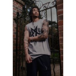 tílko pánské KILLSTAR - Crypt Threads - Grey - KSRA014476
