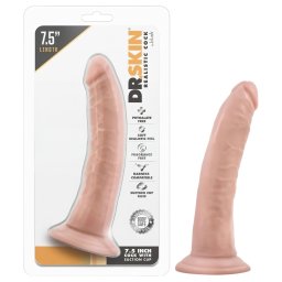 Dr. Skin - realistick dildo s psavkou - tlov barva 17,5 cm