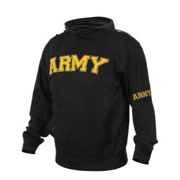 Mikina ARMY s kapucí ČERNÁ vel. L