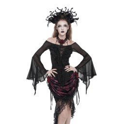 tričko dámské s dlouhým rukávem (top) DEVIL FASHION - ETT04501