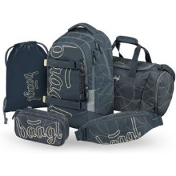 BAAGL SET 5 Skate Max Wave: batoh, penál, sáček, sportovní taška, ledvinka GRS